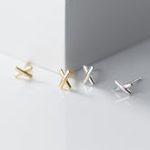 Damen Ohrstecker X 925 Sterling Silber in zwei Varianten